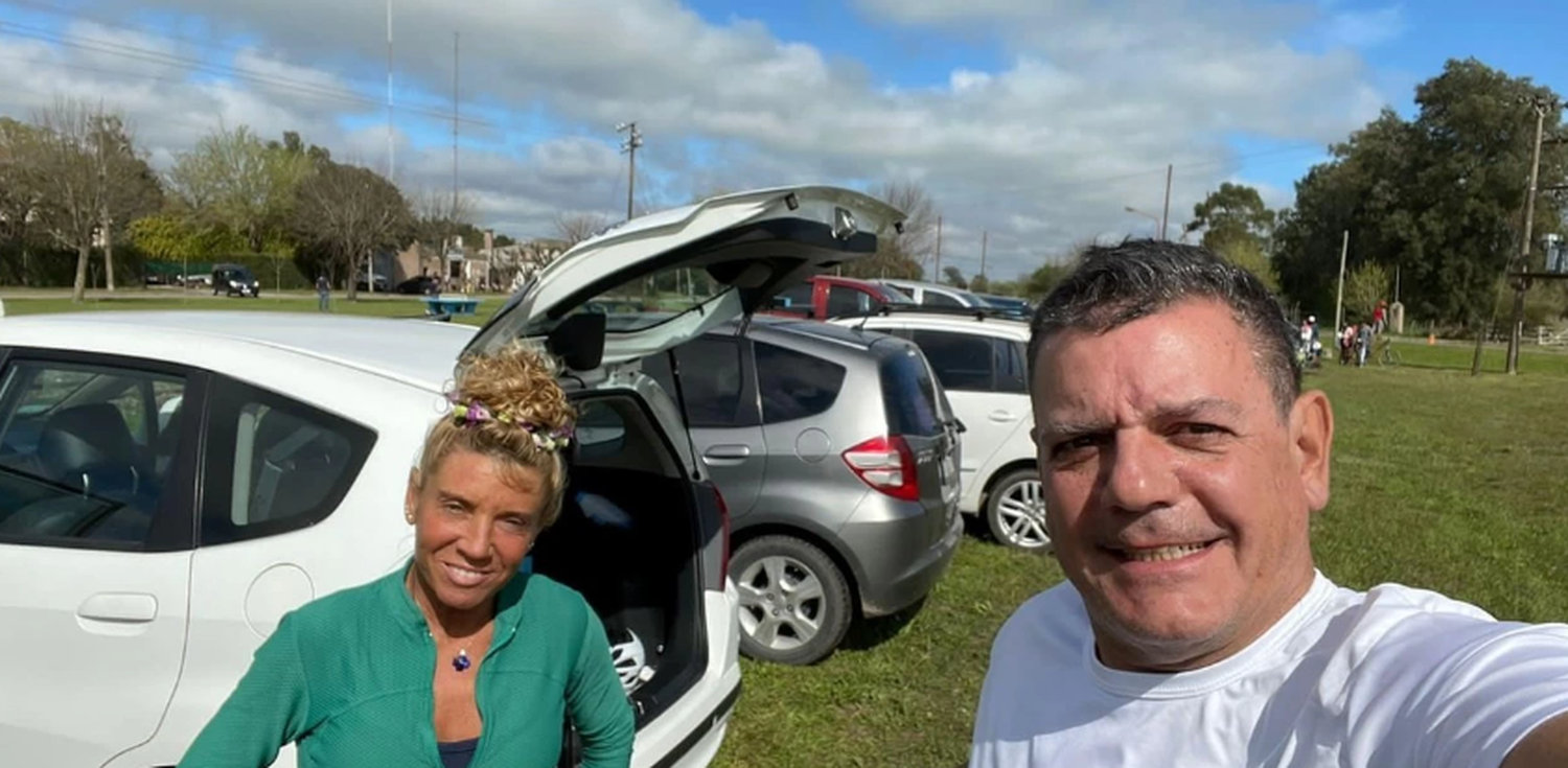 El empresario asesinado junto a su esposa.