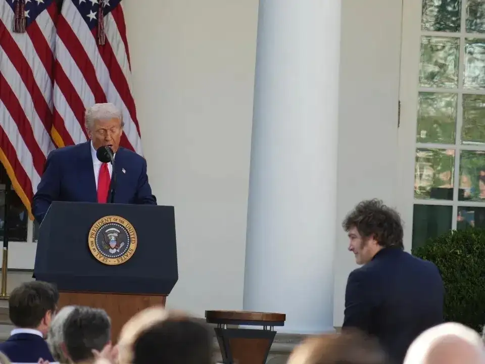 Milei y Trump en la Casa Blanca.