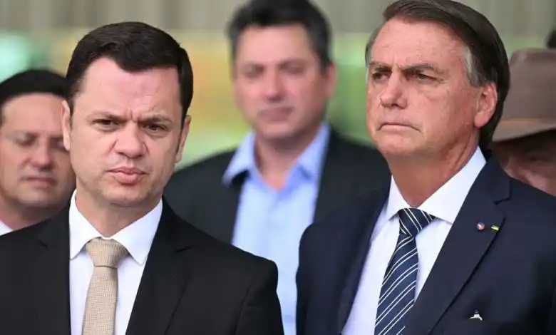 El exministro de Justicia y Seguridad Pública Anderson Torres y Bolsonaro.