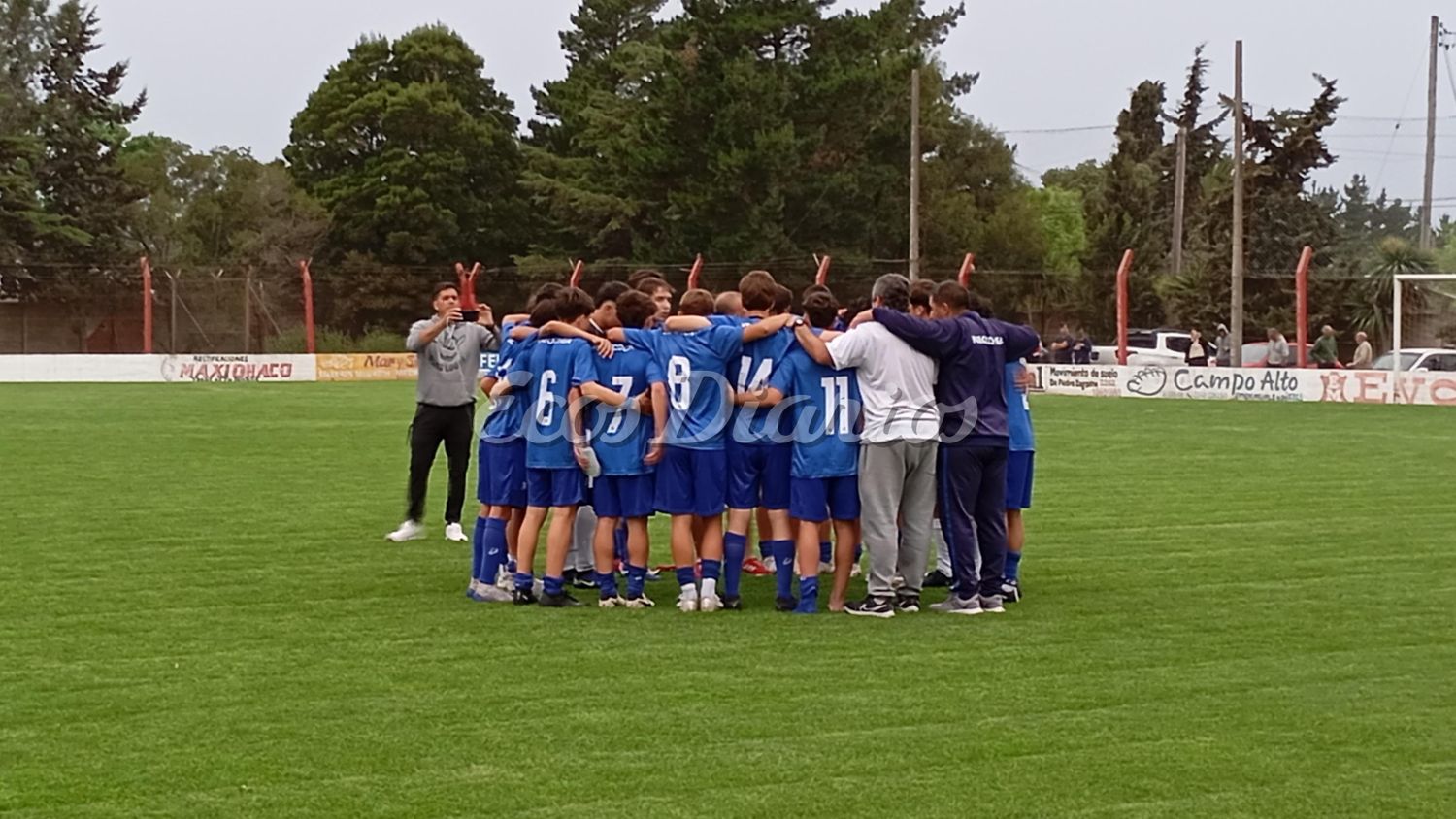 Penales. Momentos previos a la definición entre Necochea y Tandil