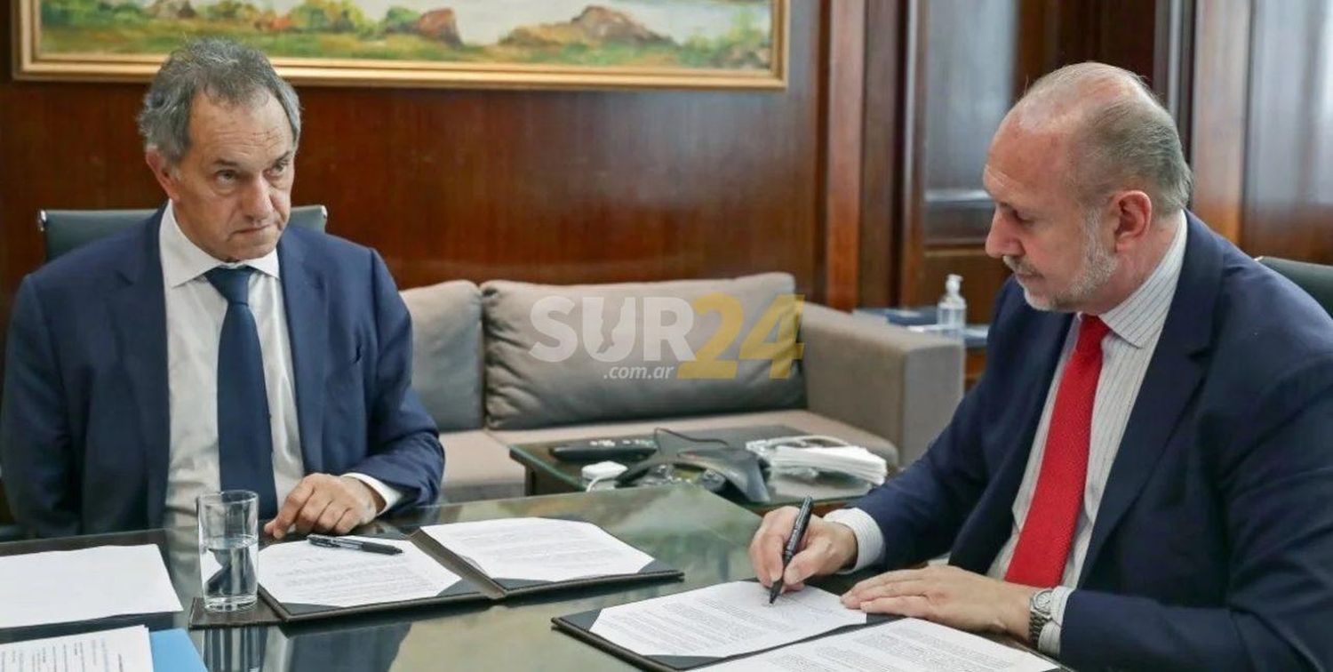 Tras reunirse con Perotti, Scioli anunció $ 2.500 millones para las pymes de Santa Fe