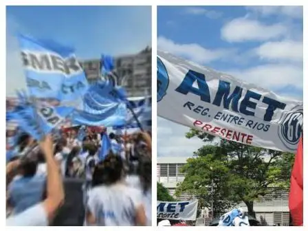Paran hoy los docentes de Agmer y AMET 