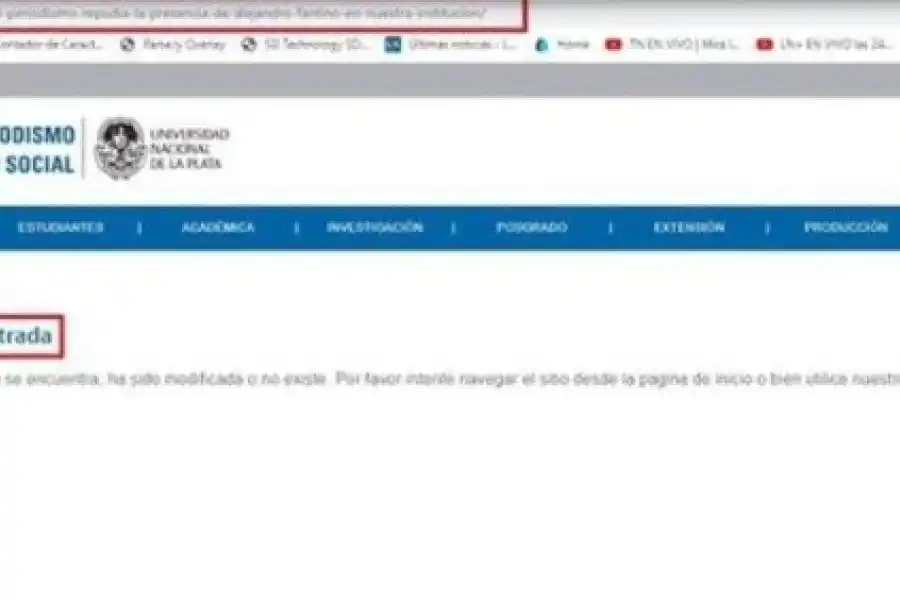 El descargo fue borrado