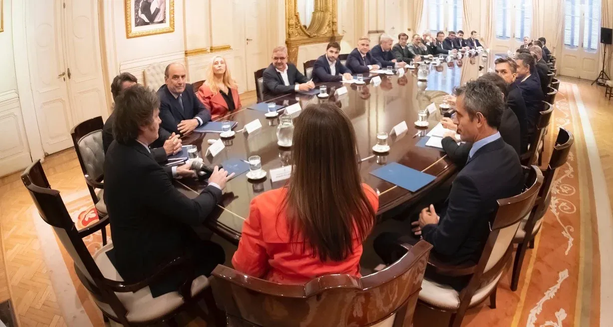 El Gobierno de Javier Milei convocó a Casa Rosada a los 24 gobernadores del país. Crédito: Archivo