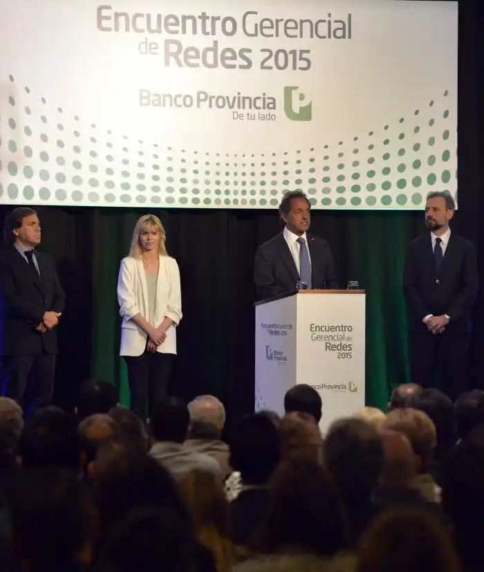 Scioli: "Estamos entregando Banco Provincia con la tasa más baja de morosidad de todos los tiempos"