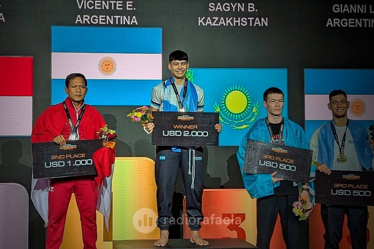 De la mano de un entrenador rafaelino, Argentina se consagró como campeón mundial en MMA