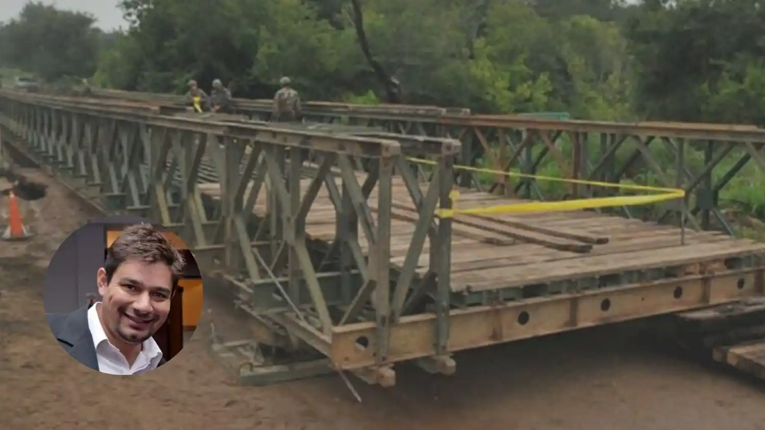 Camino a Vuelta de Obligado: Lafalce propone utilizar un puente Bailey
