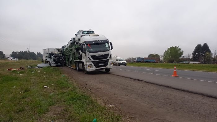 accidente km 176 camión bahía blanca choque fatal