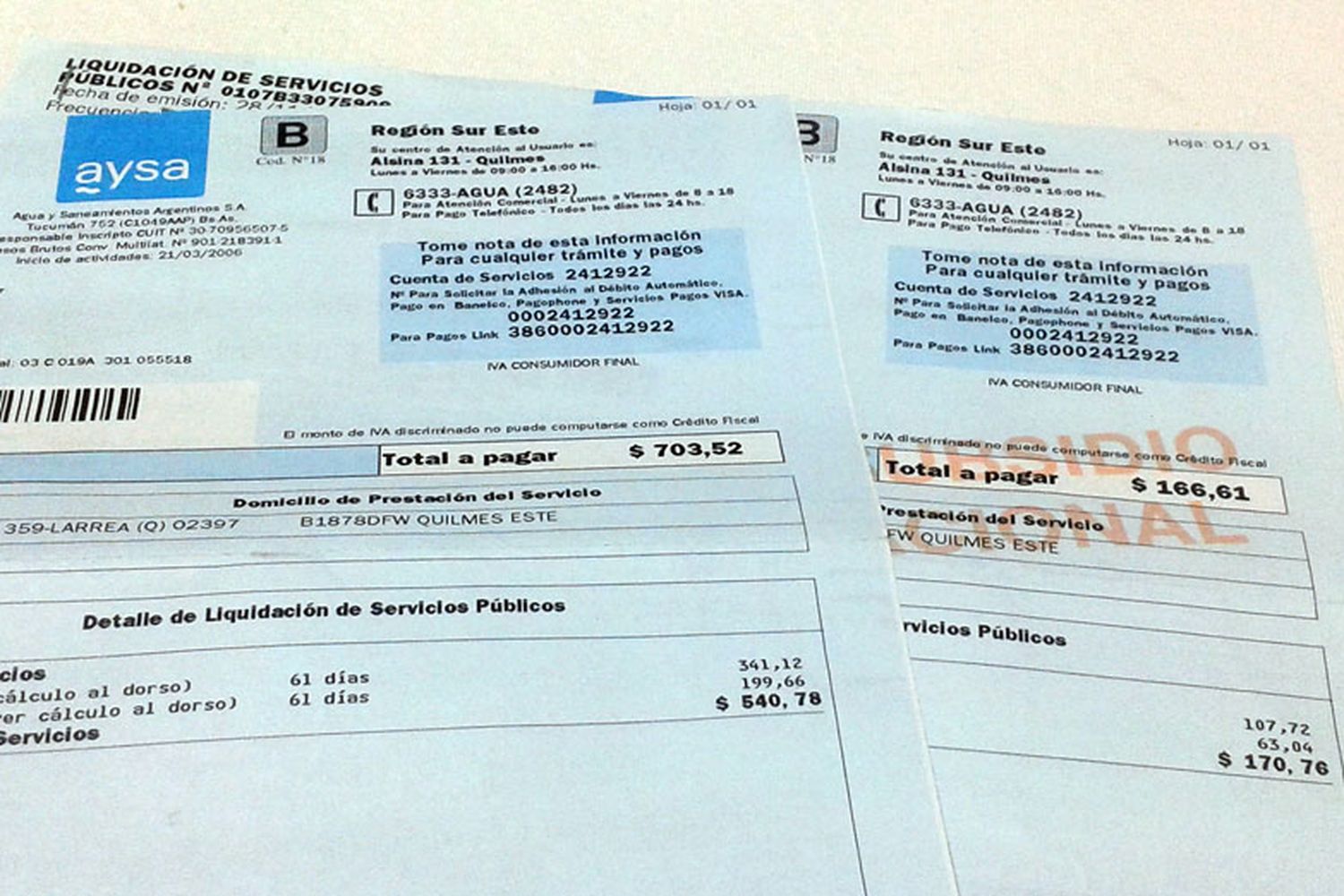 Golpe al bolsillo en el Día del Trabajador: Desde este martes rige un fuerte aumento del agua