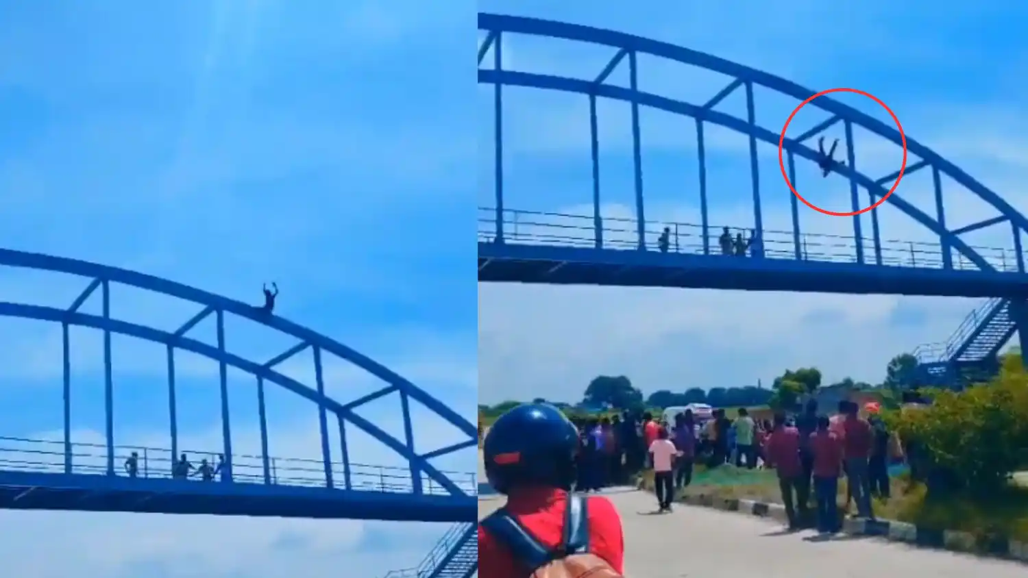 Un hombre acusado de robar a un niño se suicidó lanzándose desde un puente peatonal en India