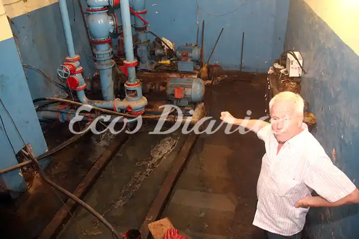 Mantenimiento en la planta de bombeo cloacal