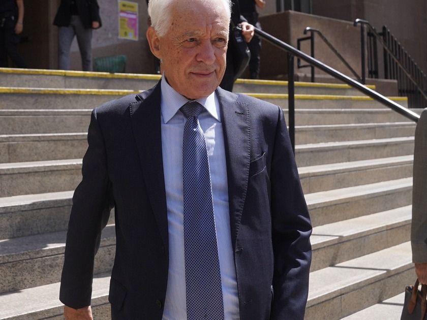 Víctor Blanco al llegar a Comodoro Py. Foto: Thieberger