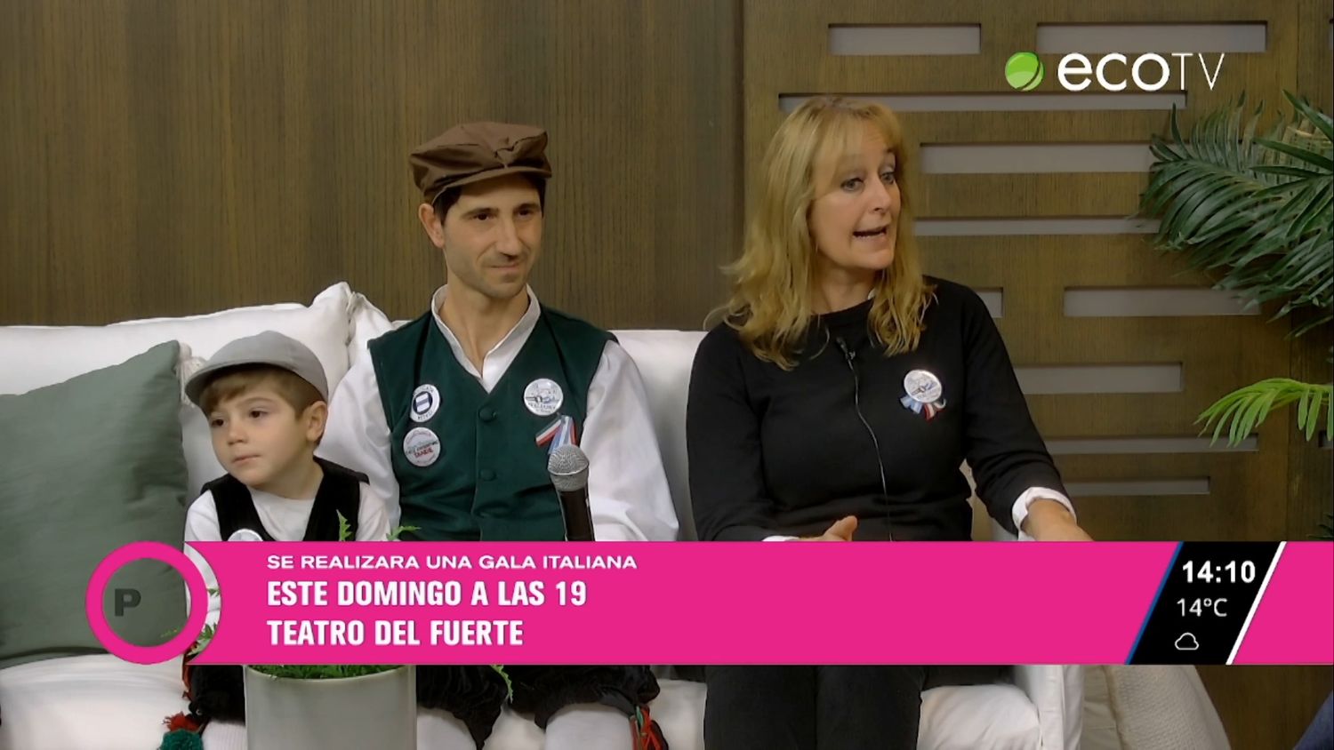 El domingo se realizará una Gala Italiana