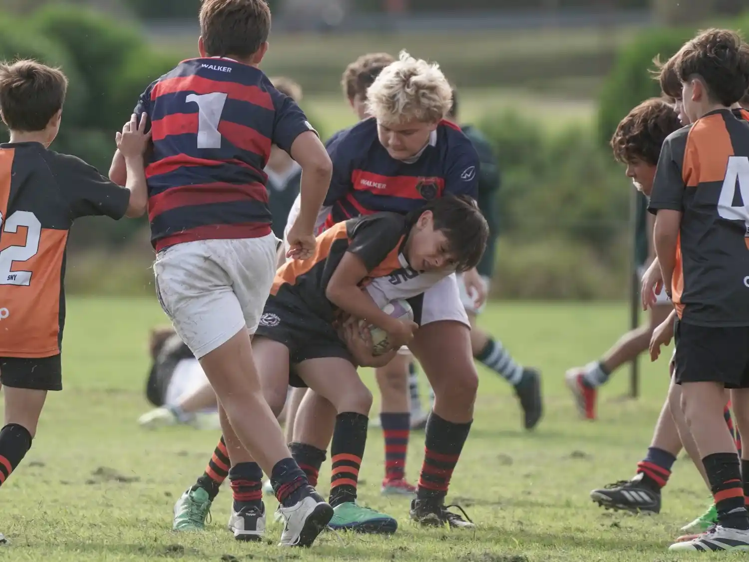 Encuentro de rugby de infantiles del Club Náutico 8