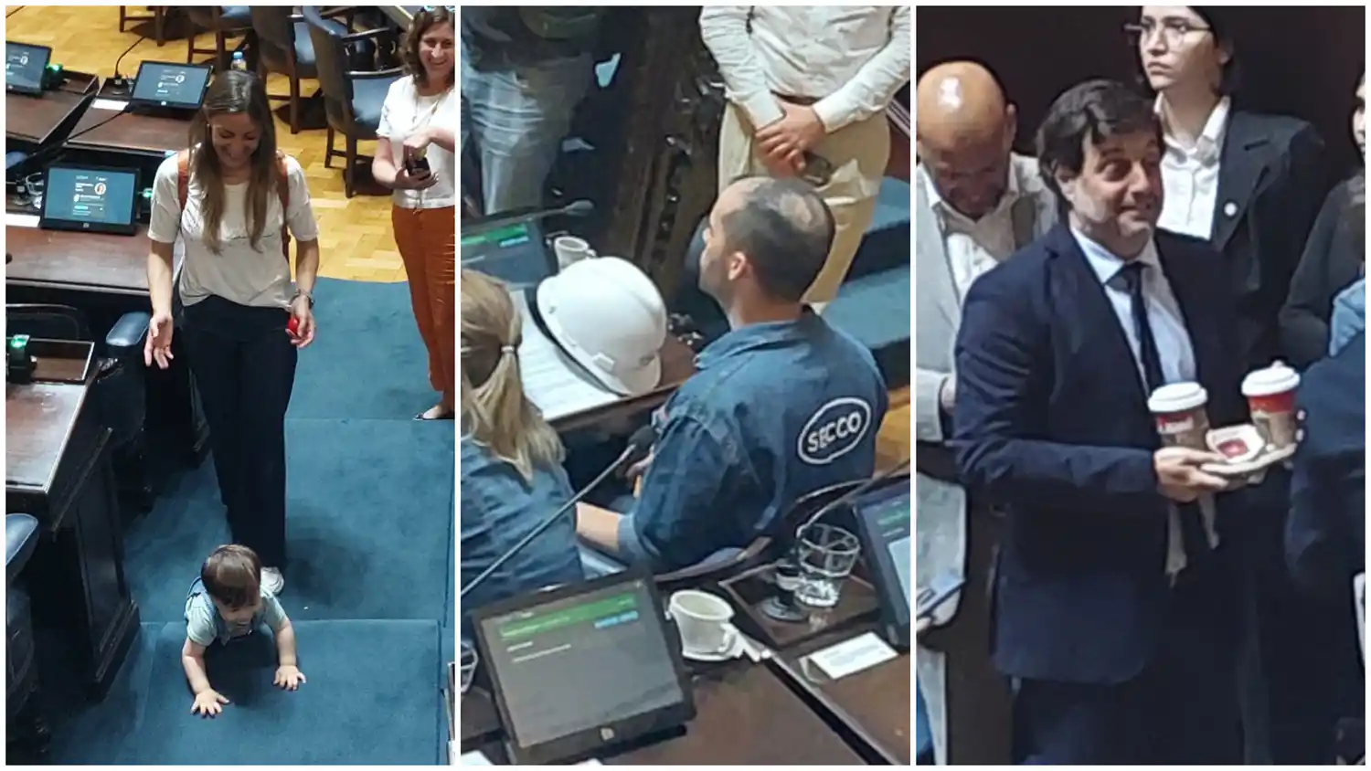 Entre bebés, cafés, mamelucos y micrófonos fallidos: las perlitas que dejó la sesión en Diputados bonaerenses