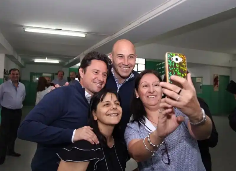 Quilmes: Sánchez Zinny y Molina recorrieron la escuela Media N°15