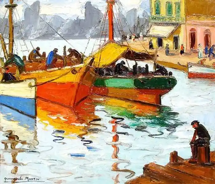 Benito Quinquela Martín,  el pintor del barrio de la Boca