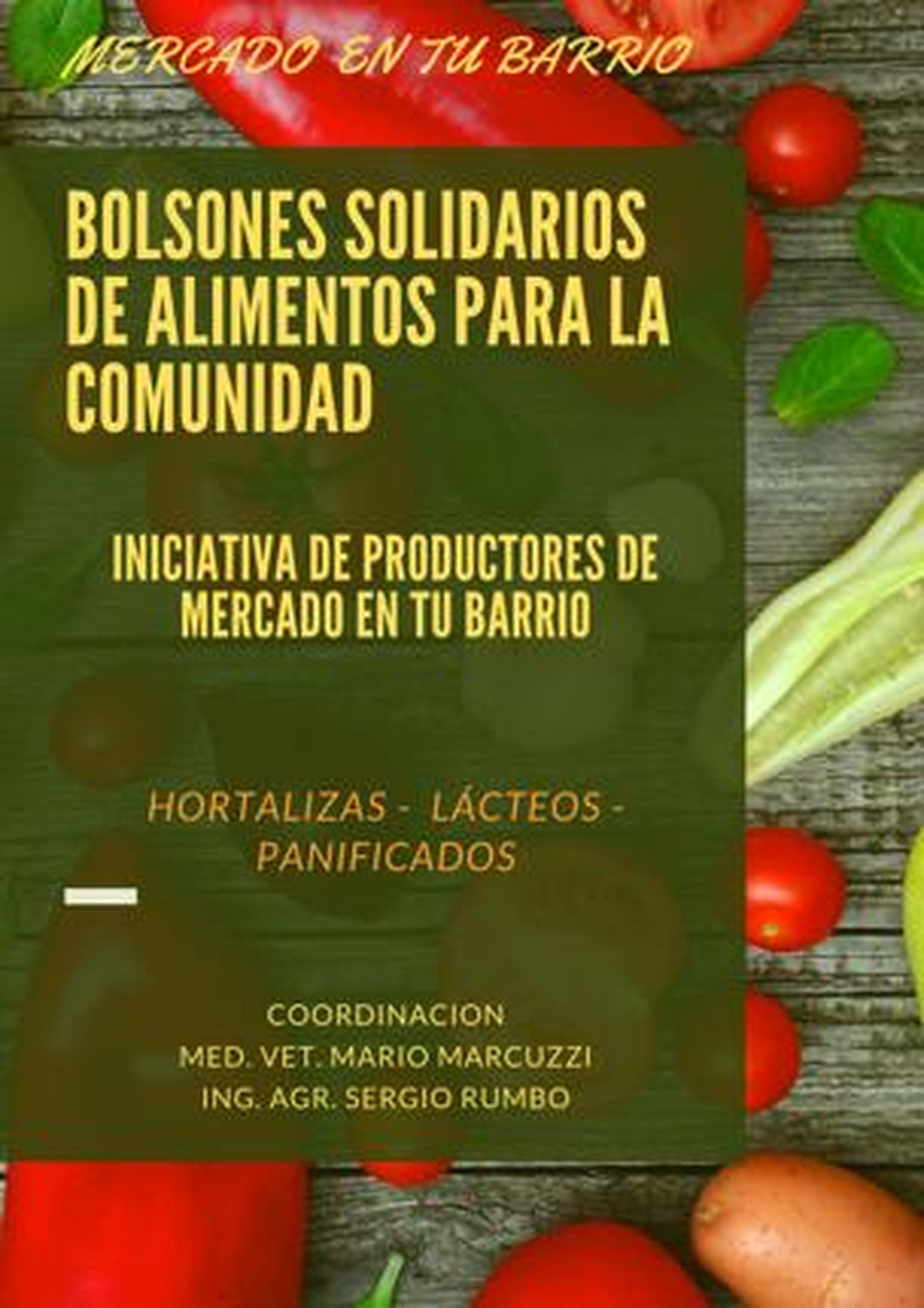 Pusieron a la venta bolsones solidarios de alimentos para toda la comunidad