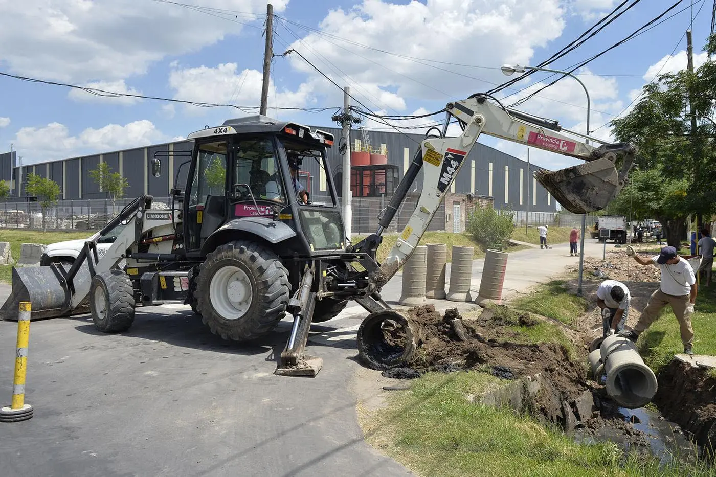 Tigre extiende el plan de entubamiento de conductos pluviales en el barrio Los Tábanos