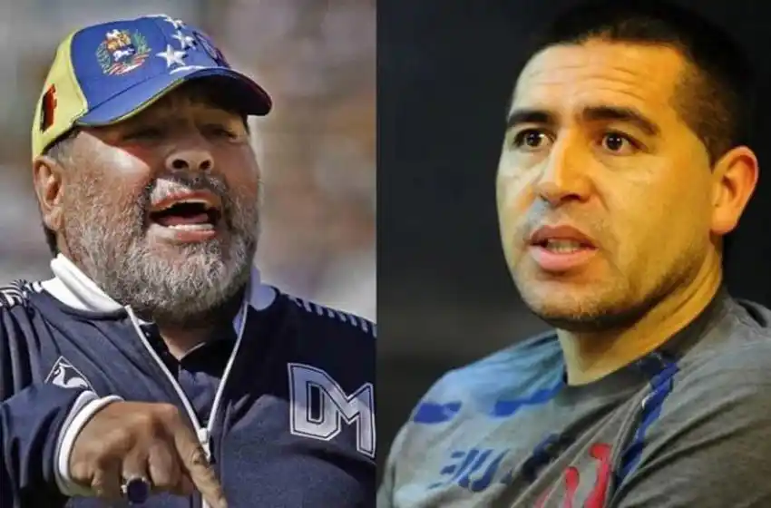 Maradona volvió a arremeter contra Riquelme