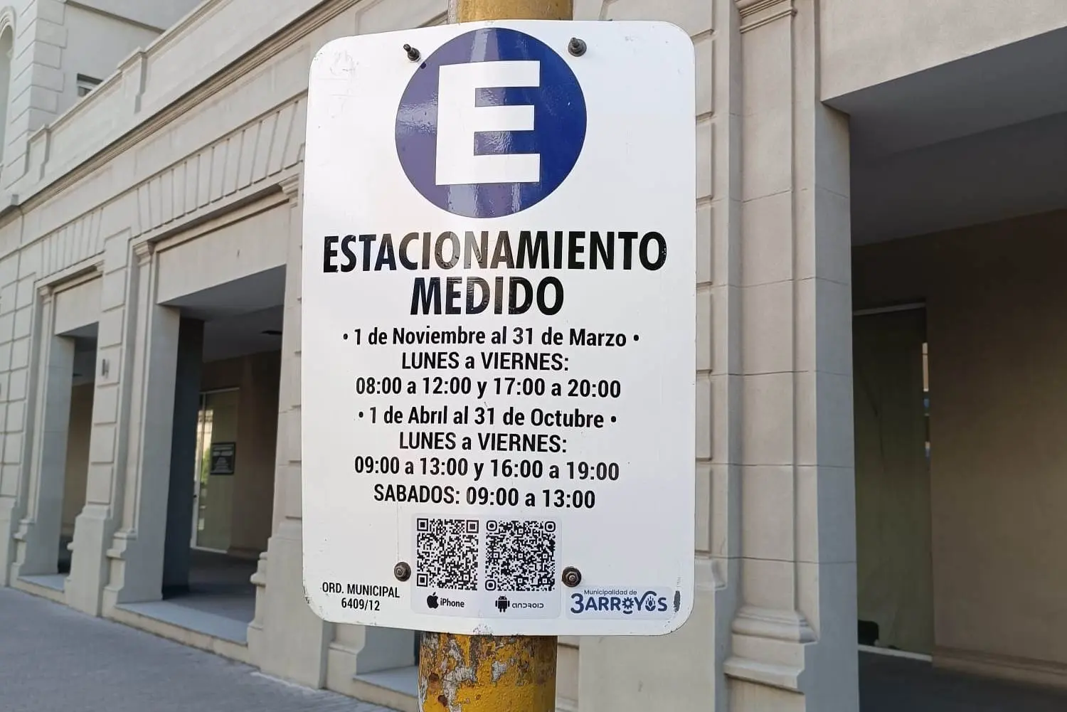 El viernes cambiará el horario de estacionamiento medido hasta el 31 de marzo