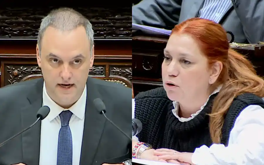 Adorni durante el Informe de Gestión