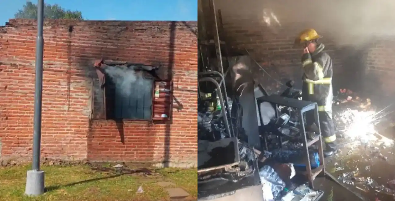 Corrientes: una mujer prendió una vela a un santo y se le incendió su casa