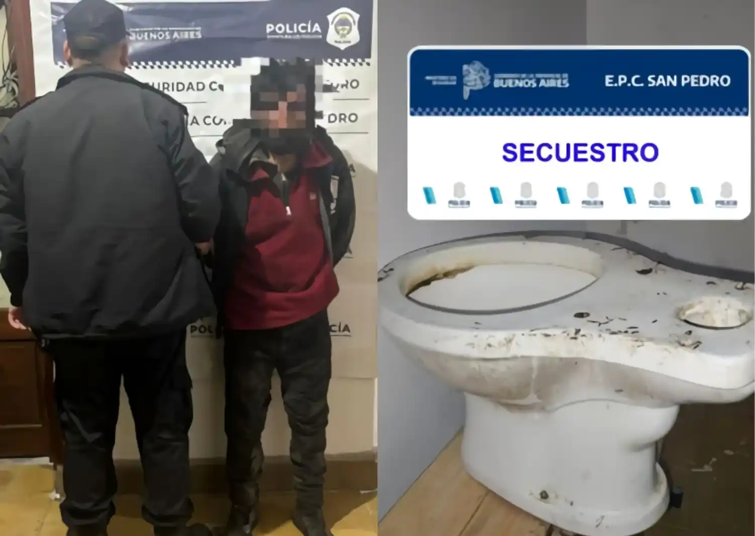 El sujeto fue aprehendido y trasladado a la Comisaría.