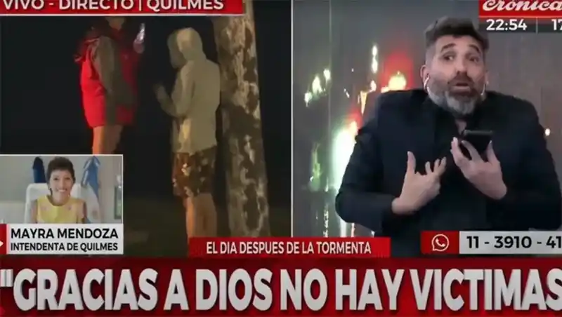 Mayra Mendoza en Crónica TV