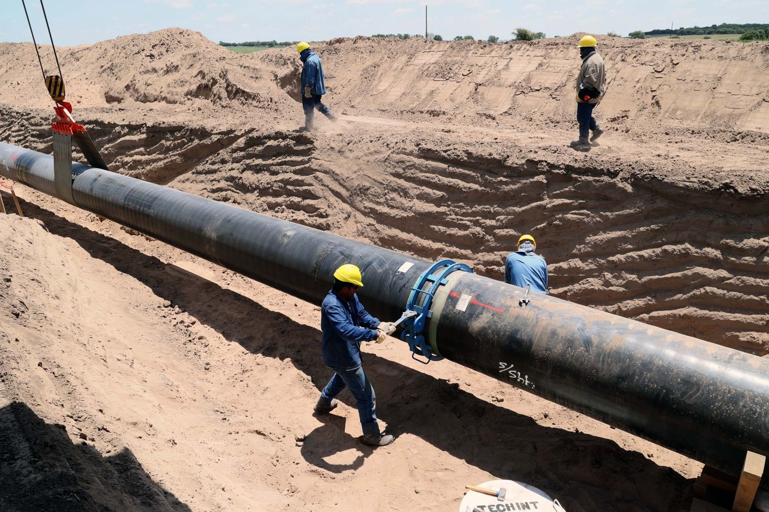 El gasoducto comenzó a inyectar a la red troncal.