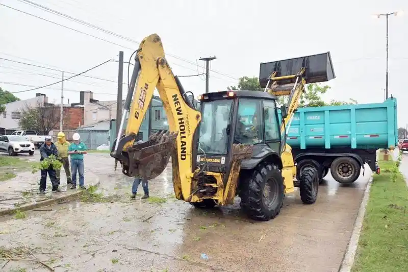 Intenso accionar del municipio para 
mitigar el efecto de lluvias en la ciudad
