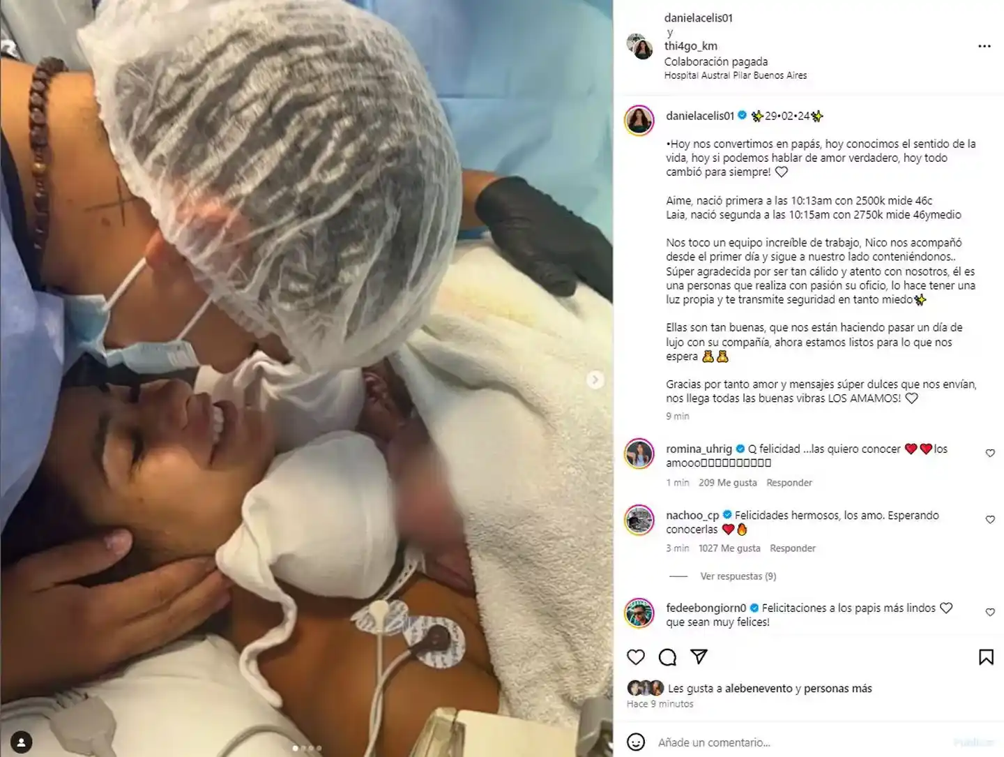 Daniela Celis Thiago Medina Instagram