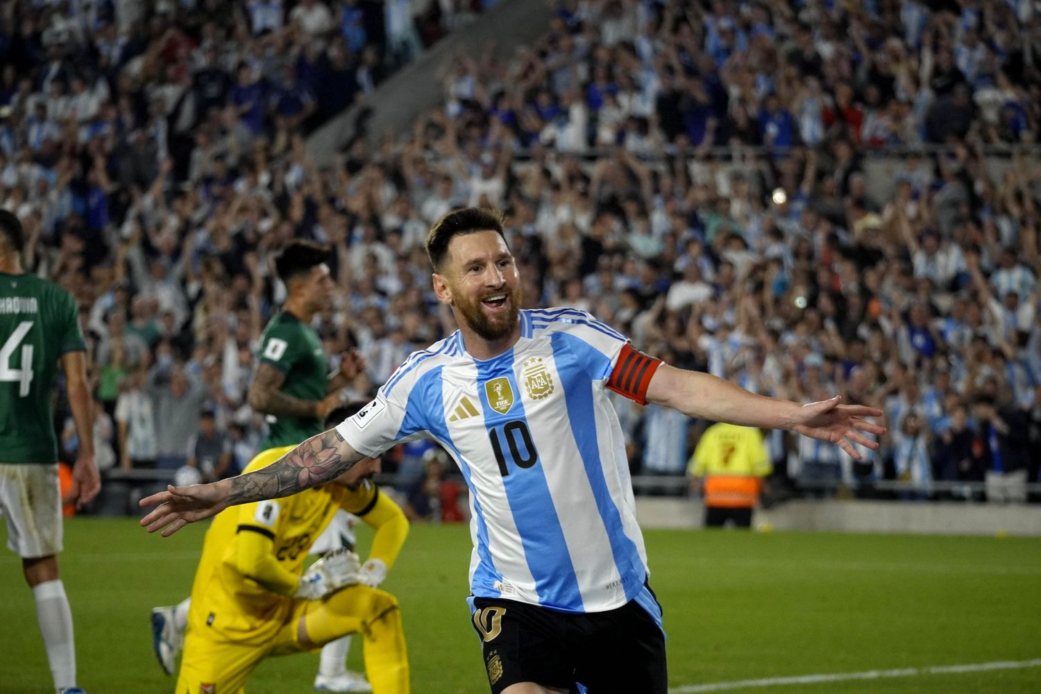 Argentina goleó con una noche perfecta de Messi