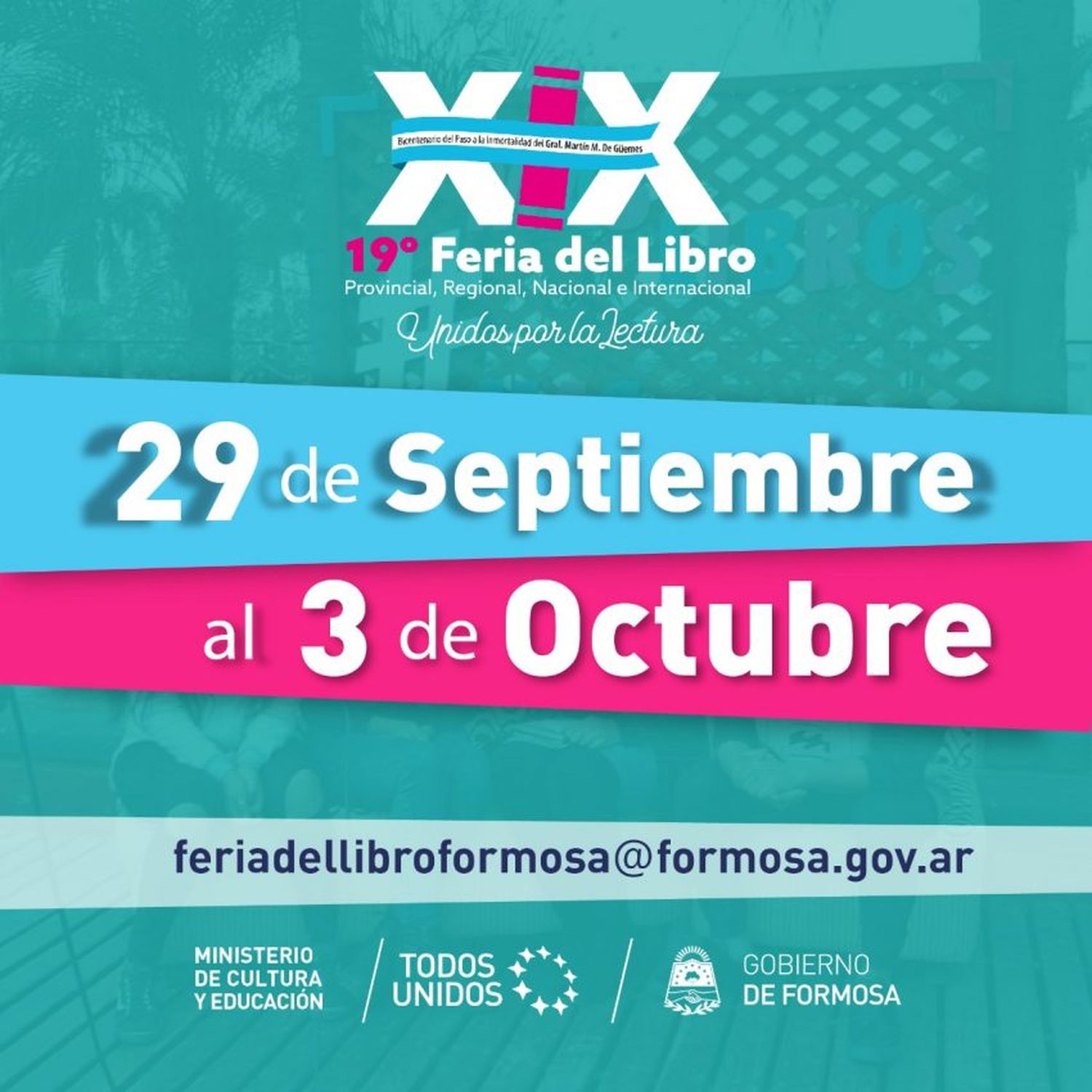 Con más de 160 propuestas, el 29 de septiembre inicia la XIX Feria del Libro