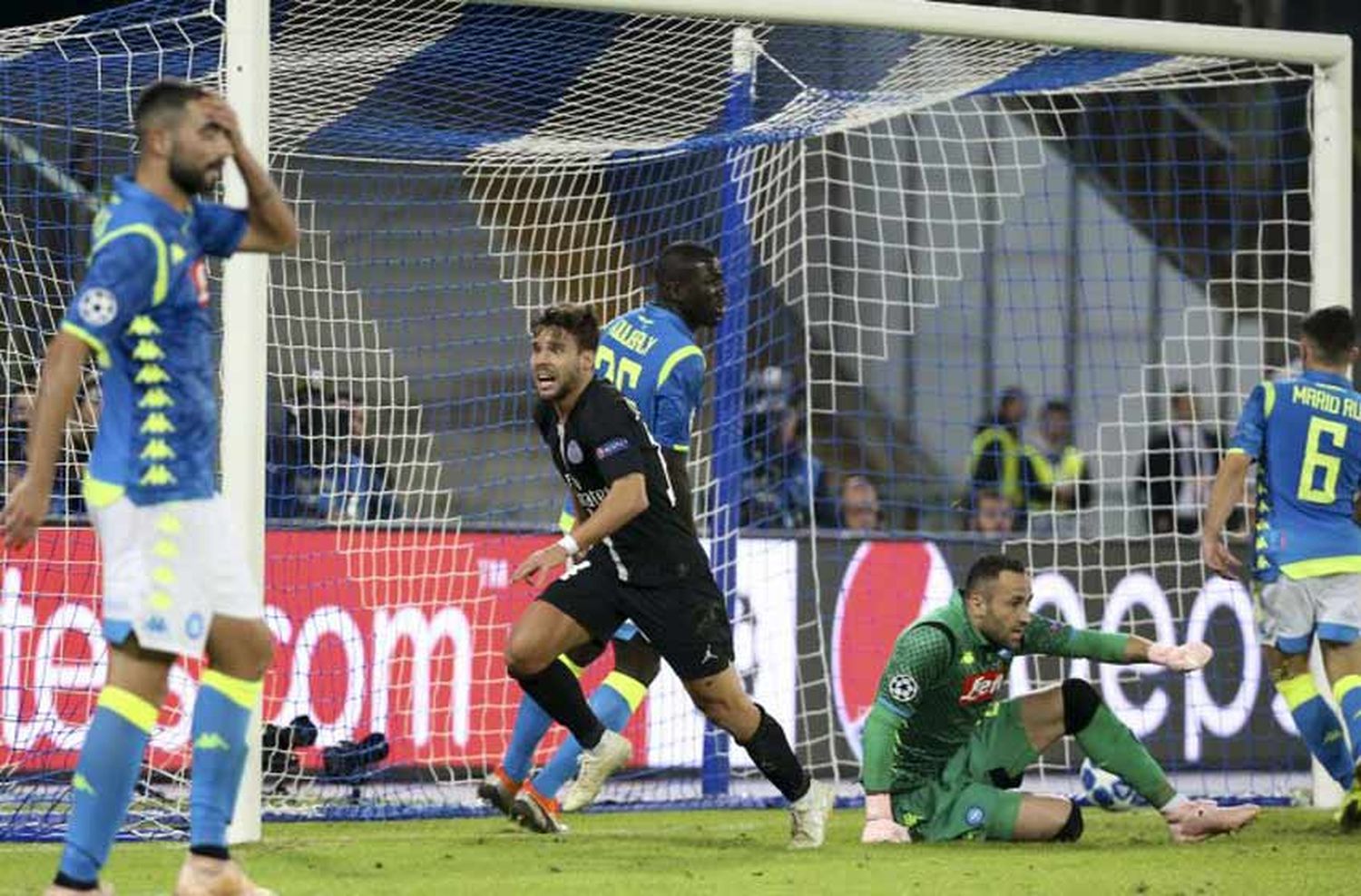 Napoli y PSG no se sacaron ventajas en Italia