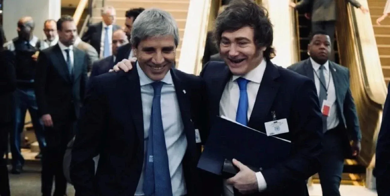 Milei celebró el auxilio y resaltó al "mejor ministro de Economía de la historia"