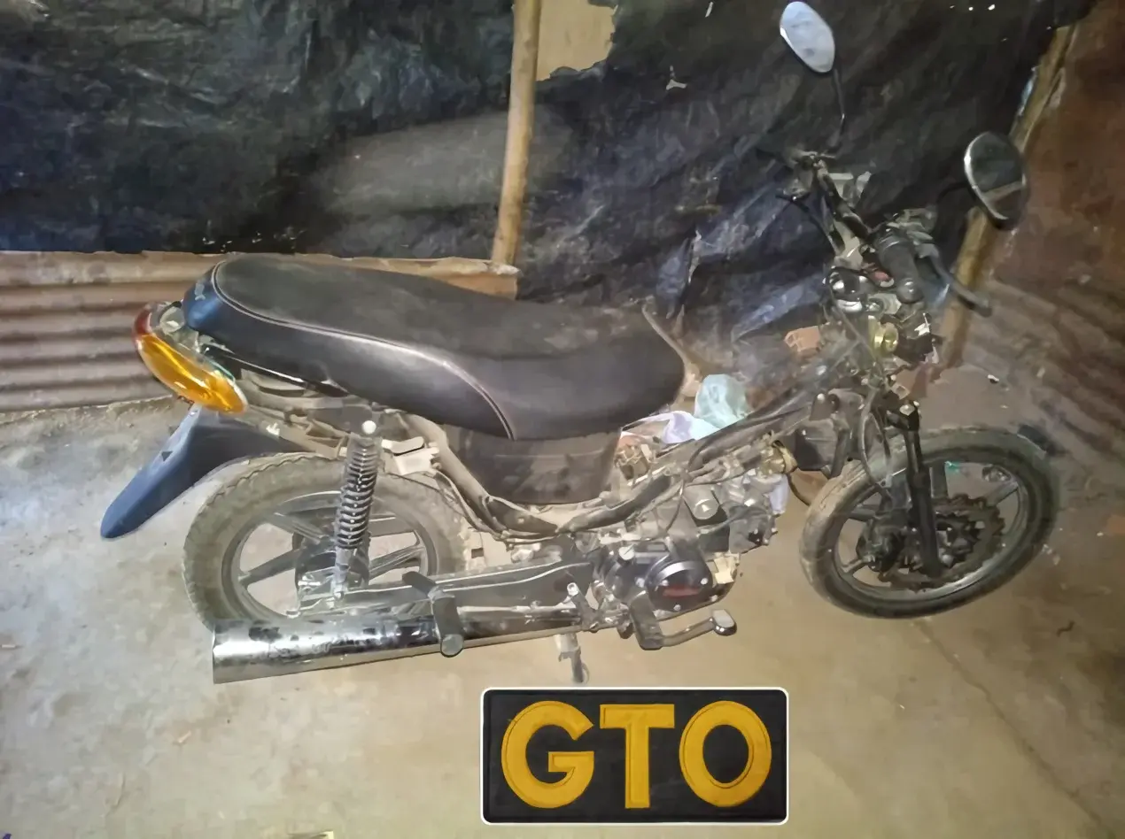 La moto fue recuperada por personal del GTO.