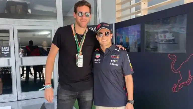 Del Potro, con “Checo” Pérez
