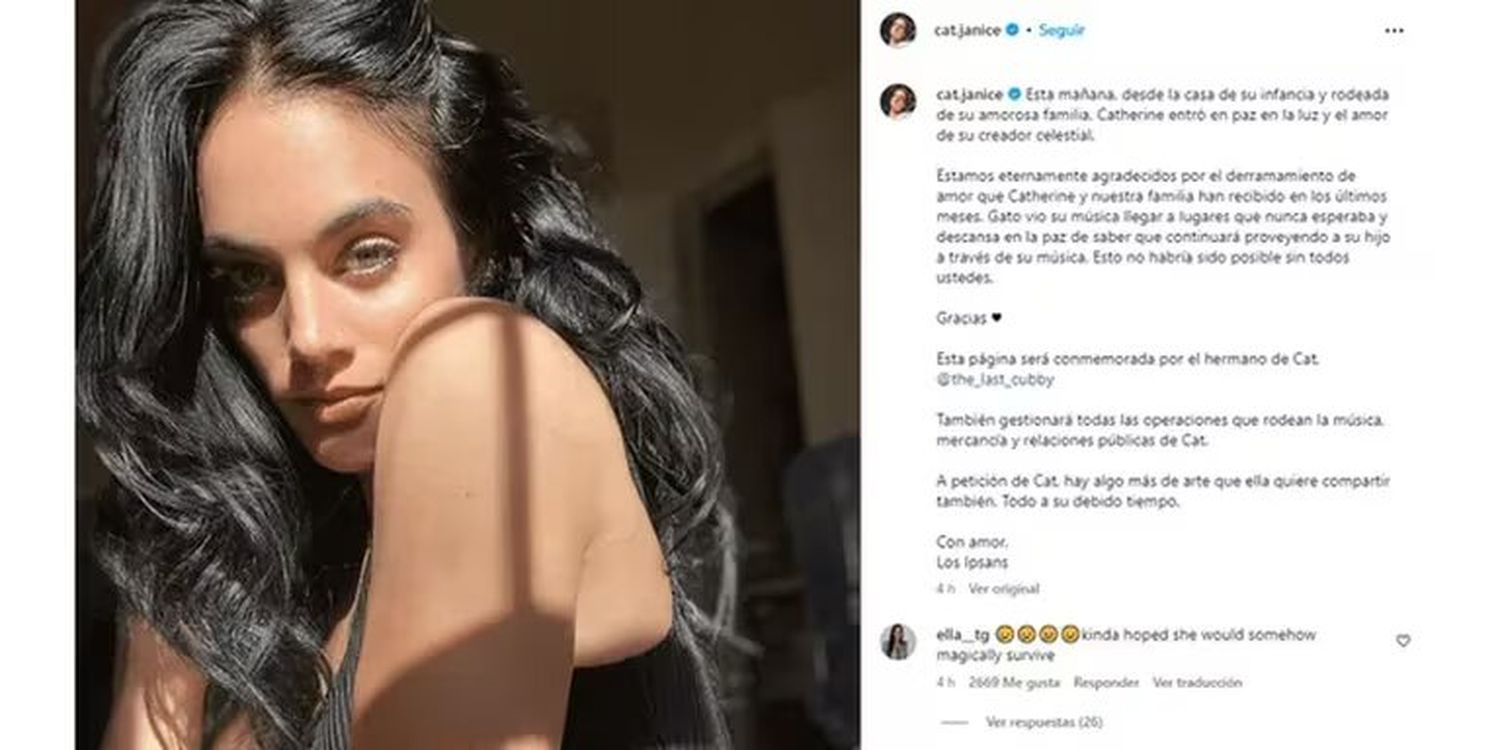 Murió Cat Janice, la joven con cáncer terminal que había escrito una canción para que su hijo cobrara los derechos tras su muerte