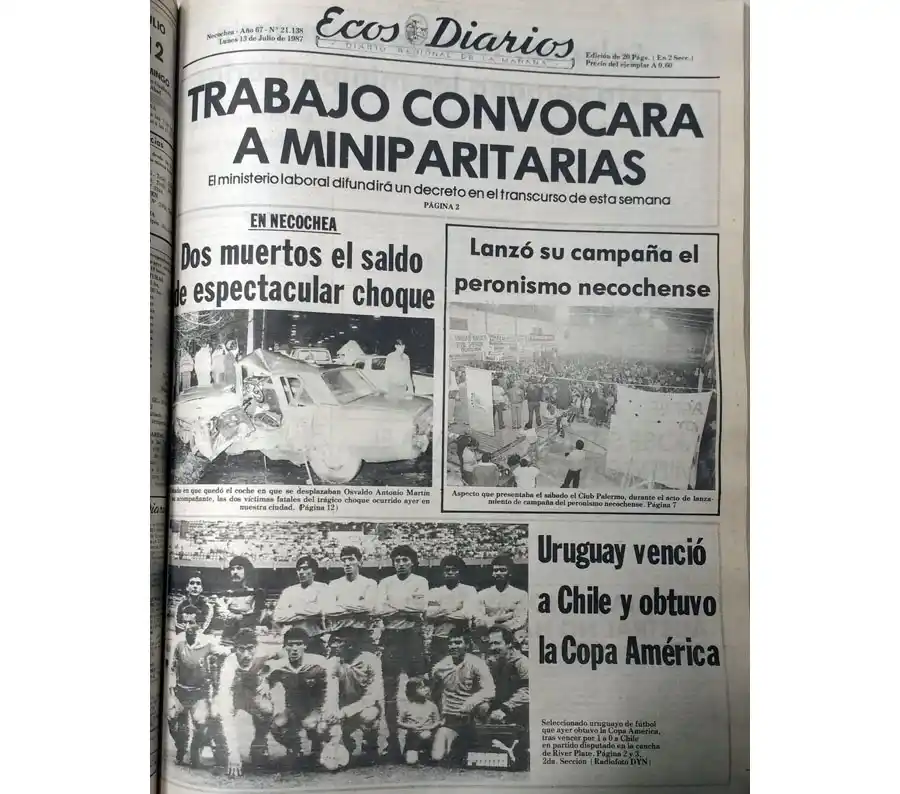 Lunes 13 de julio de 1987