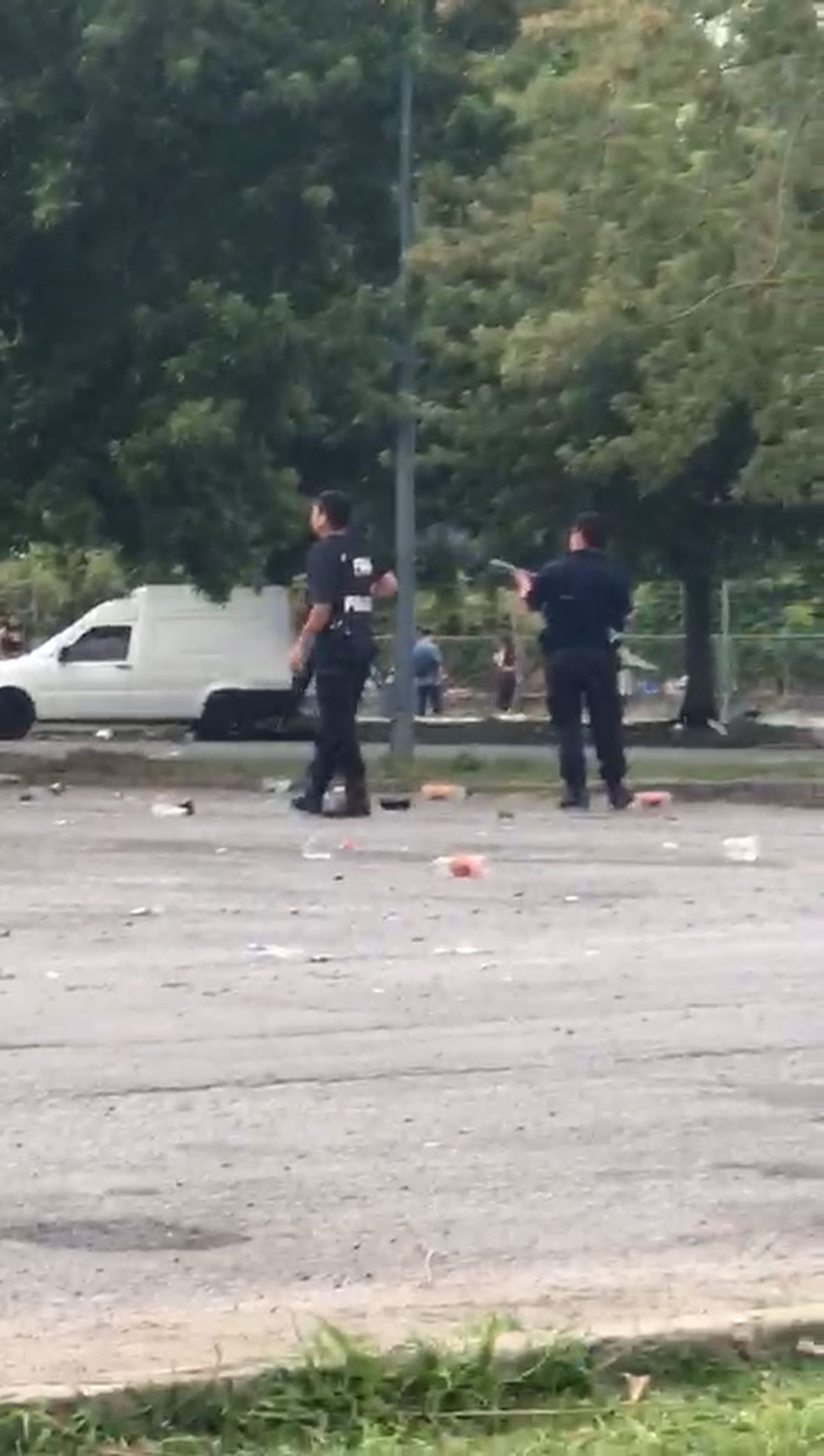 Fuentes policiales no informaron detenciones.