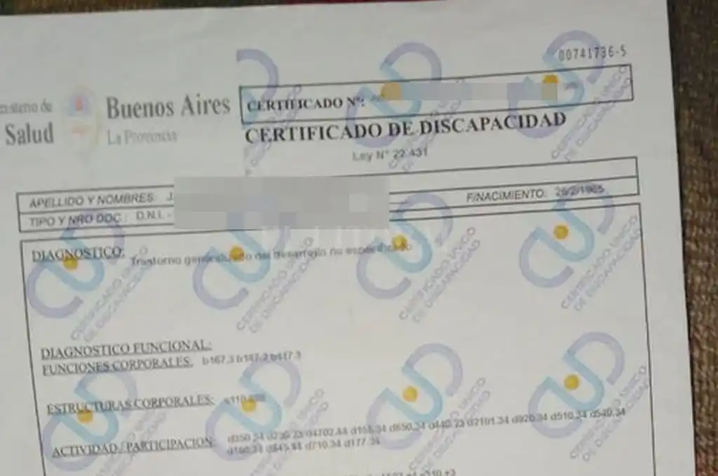 Prorrogan la vigencia del Certificado Único de Discapacidad