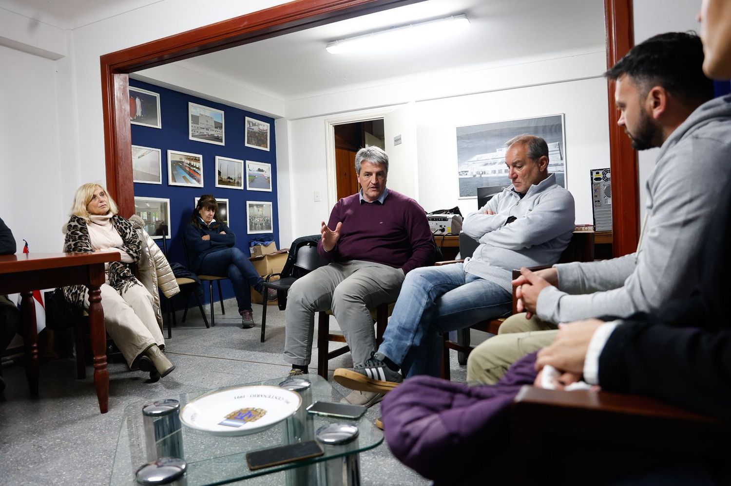 Nicolini visitó el Club Ferro y resaltó la importancia de la creación del Ente Mixto de Deportes