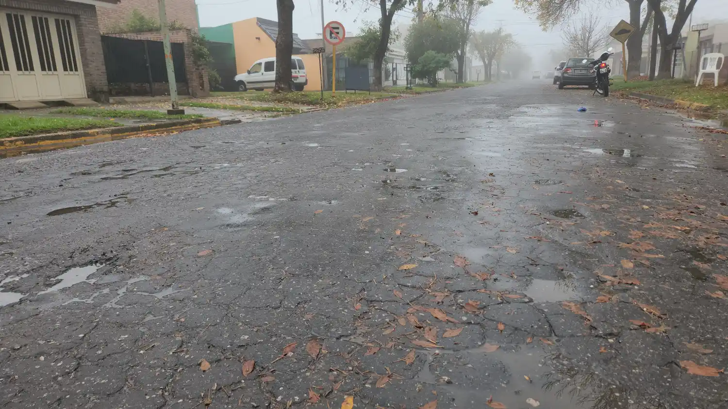 El deplorable estado de las calles en barrio Los Nogales | Crédito: RADIO RAFAELA - 4