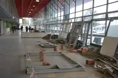 Con el servicio de transporte cortado, las obras de la Terminal avanzan a buen ritmo 