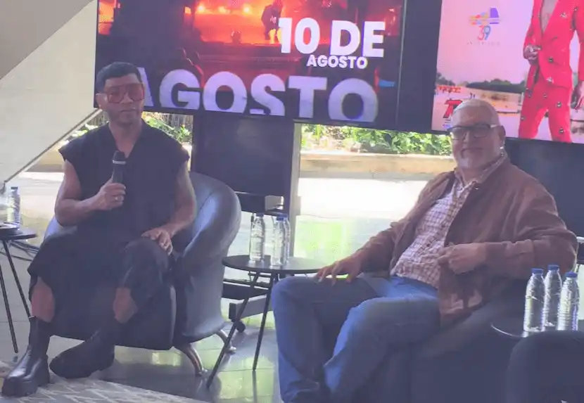 Samo y Pedro González, presidente de la OSV. Foto CL