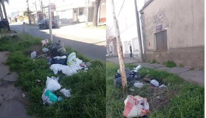 “Basura, escombros y yuyos” en Caseros al 300
