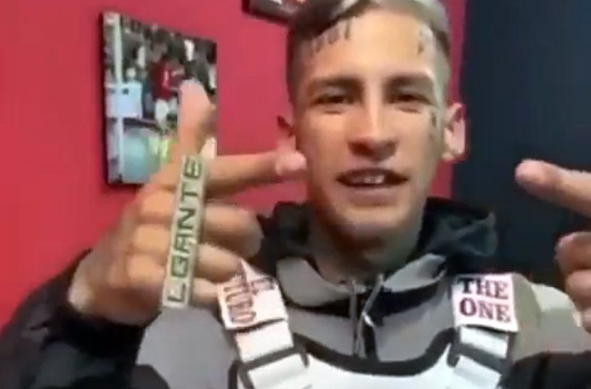 Video: tras la foto con «El Viejo» Cantero, L-Gante le mandó un saludo a Los Monos