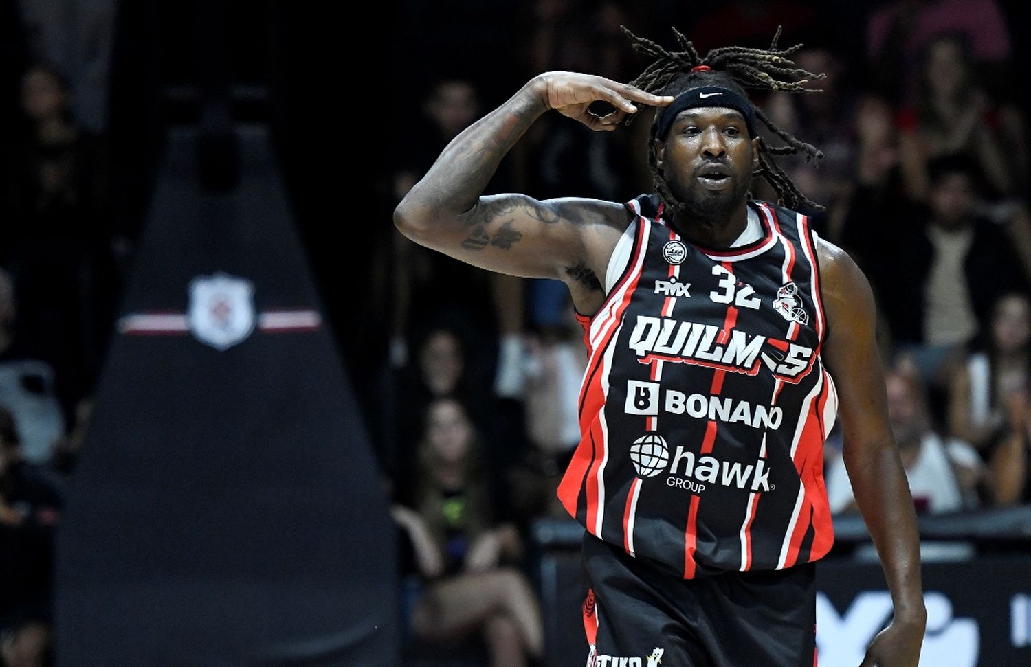 Tirrell Brown volvió a tener una buena noche (Foto: Prensa Quilmes)