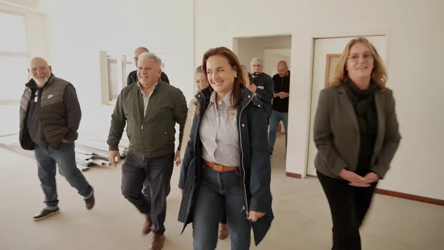 Benedetti y Prunotto supervisaron las obras del edificio del PROA en Arroyito